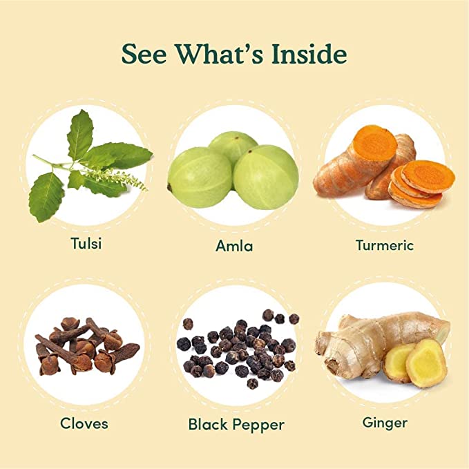 Vedic Kadha Herbal Tea Tisane, 100 Count , Image - 2