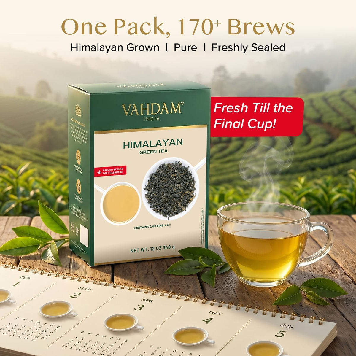 Himalayan Green Tea Loose Leaf, 340g