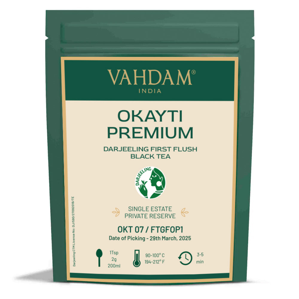 2026 Okayti Premium Darjeeling First Flush Black Tea DJ FF BT-100g