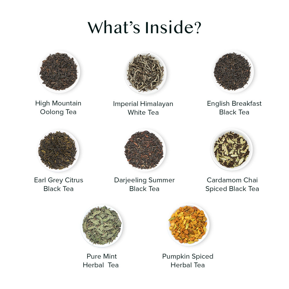 Assorted Tea Bags Sampler, 20 Variants
