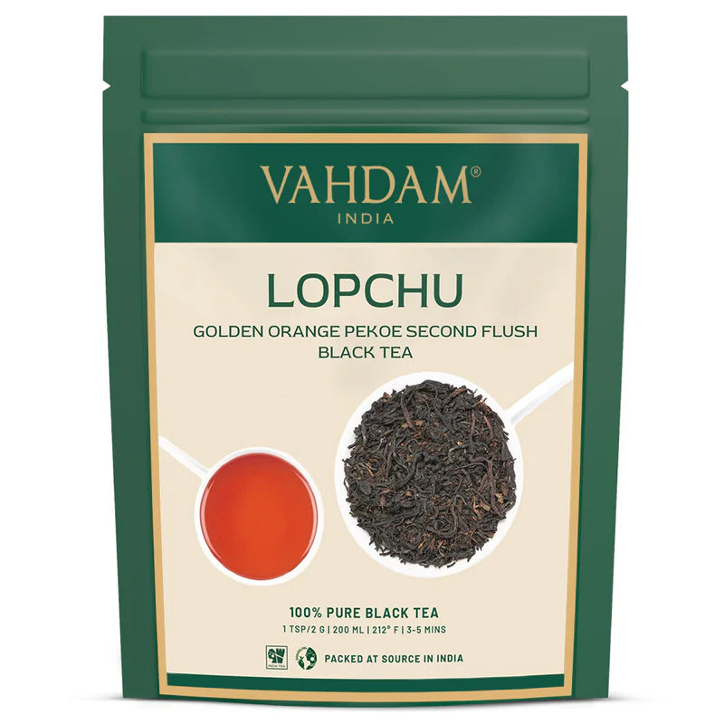 Lopchu Golden Orange Pekoe Darjeeling Second Flush Black Tea, 3.53Oz/100g