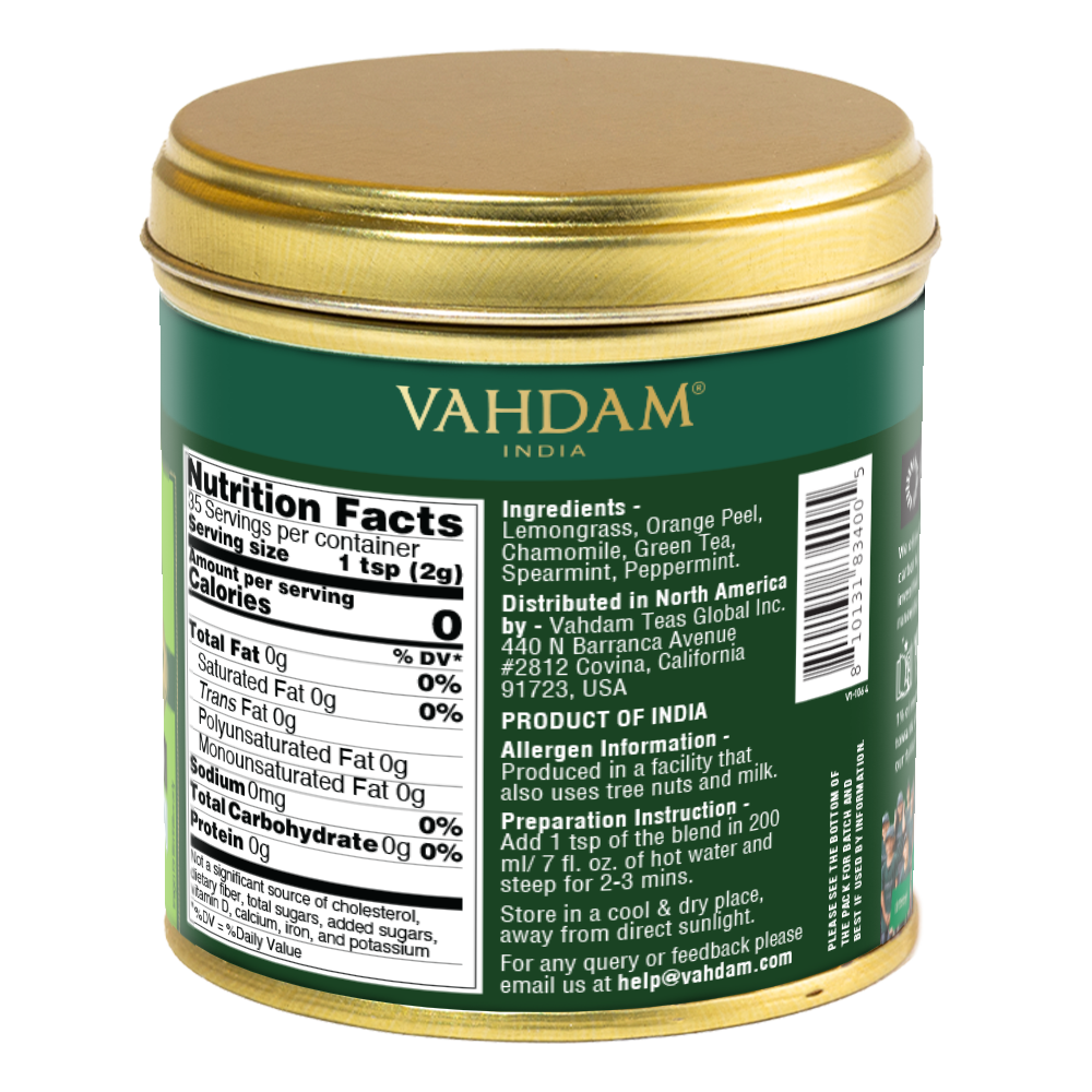 Chamomile Mint Citrus Green Tea, 70 g