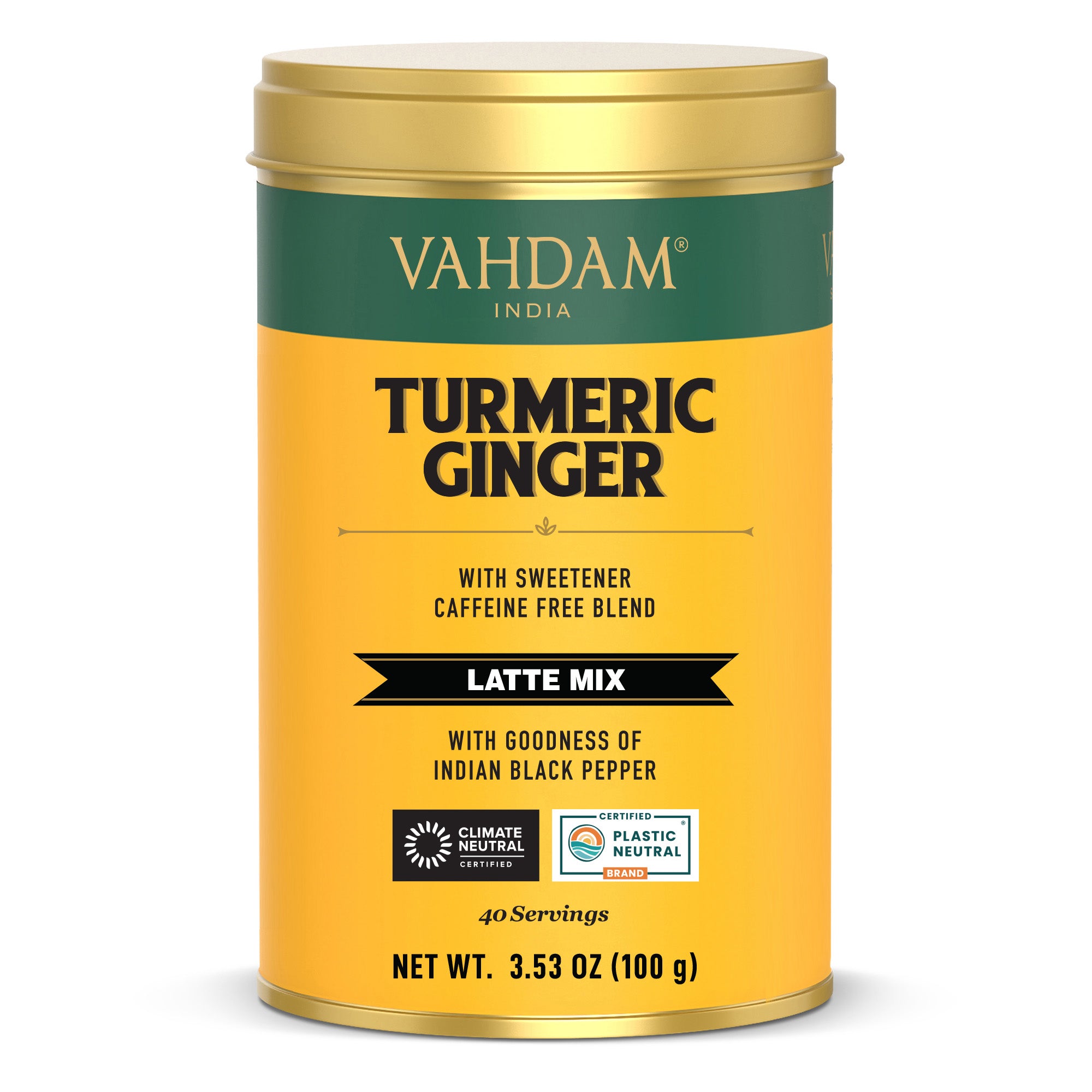 Turmeric Ginger Latte, Golden Milk Powder, 3.53oz/100g