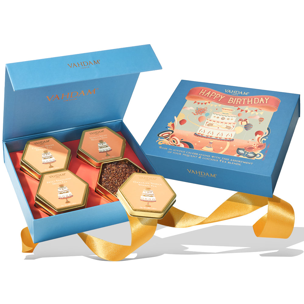 Happy Birthday, Tea Gift Set, Image - 2, 4 Teas