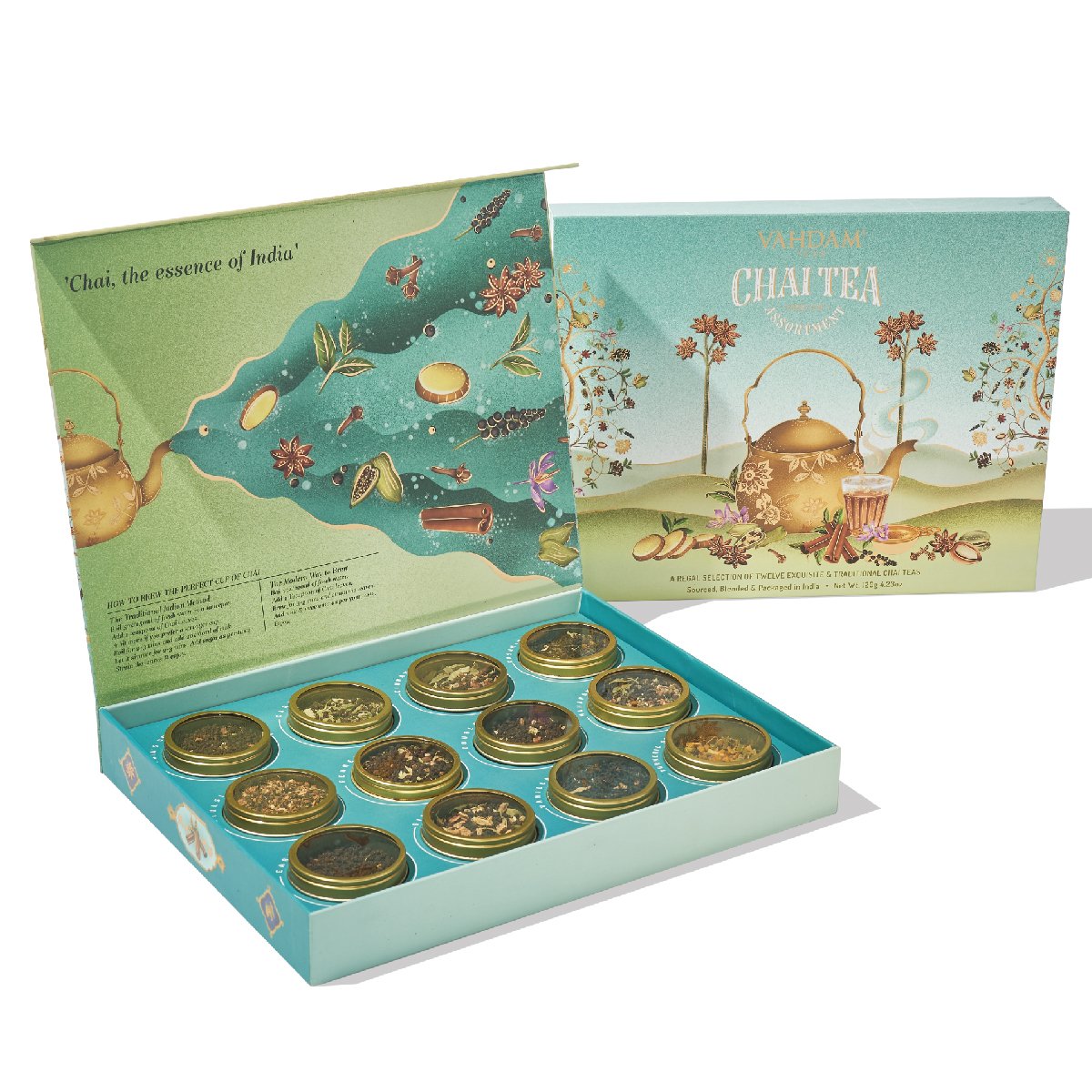 Chai Tea Assortment Gift Set, 12 Teas , Image - 1
