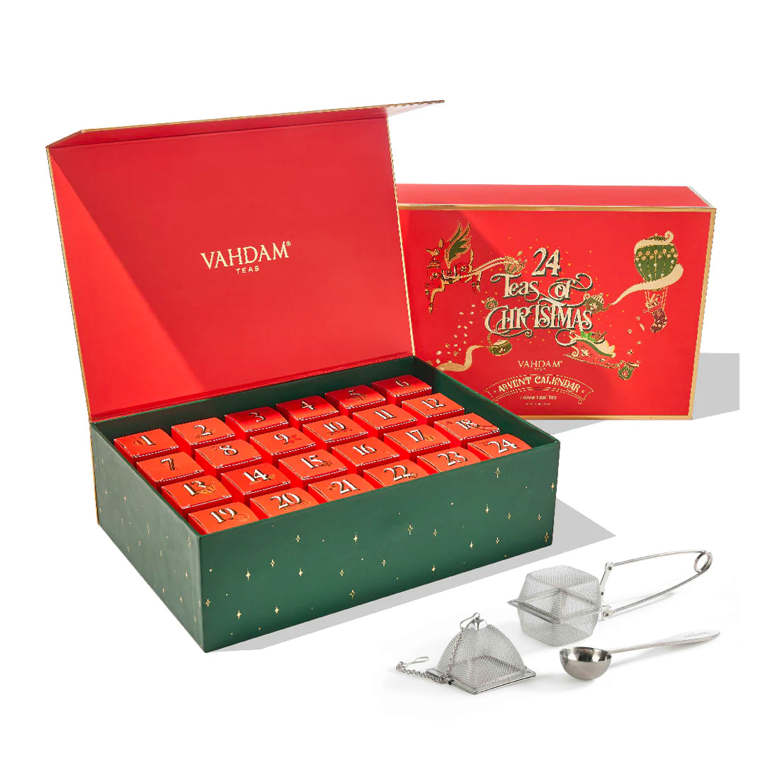 Special Christmas Gift Set 24 Teas & Infuser Trio Bundle