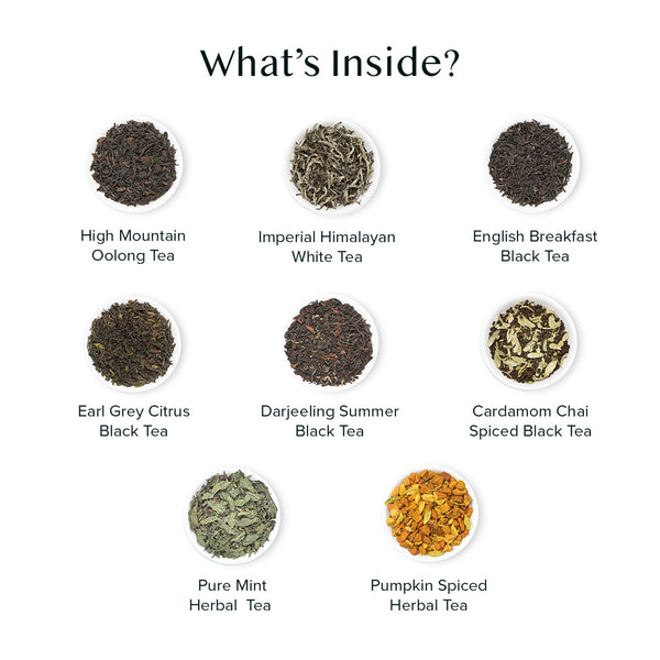 Assorted Tea Bags Sampler, 20 Variants