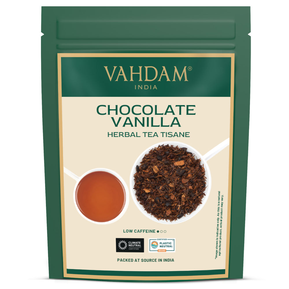 Chocolate Vanilla Herbal Tea Tisane, 7.06oz/200g