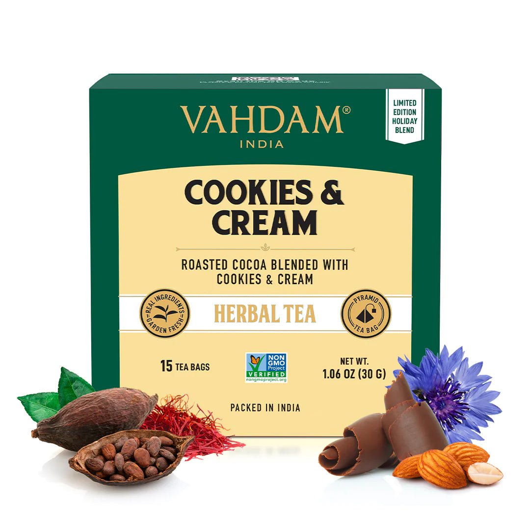 Cookies & Cream Herbal Tea Tisane, 15 Count , Image - 1