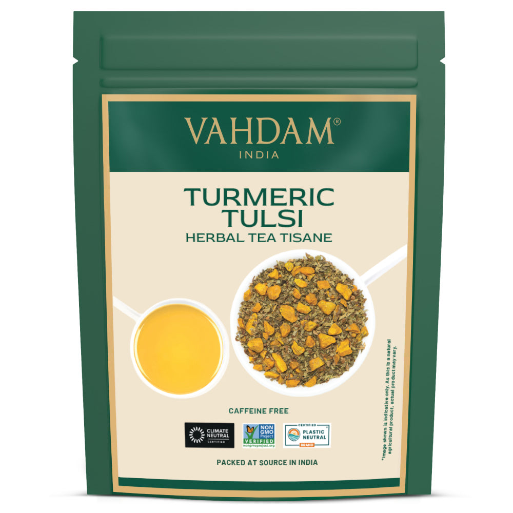 Turmeric Tulsi Herbal Tea Tisane, 7.06oz/200g
