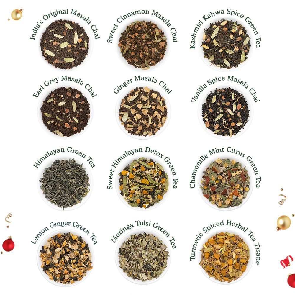 Special Christmas Gift Set 24 Teas & Infuser Trio Bundle