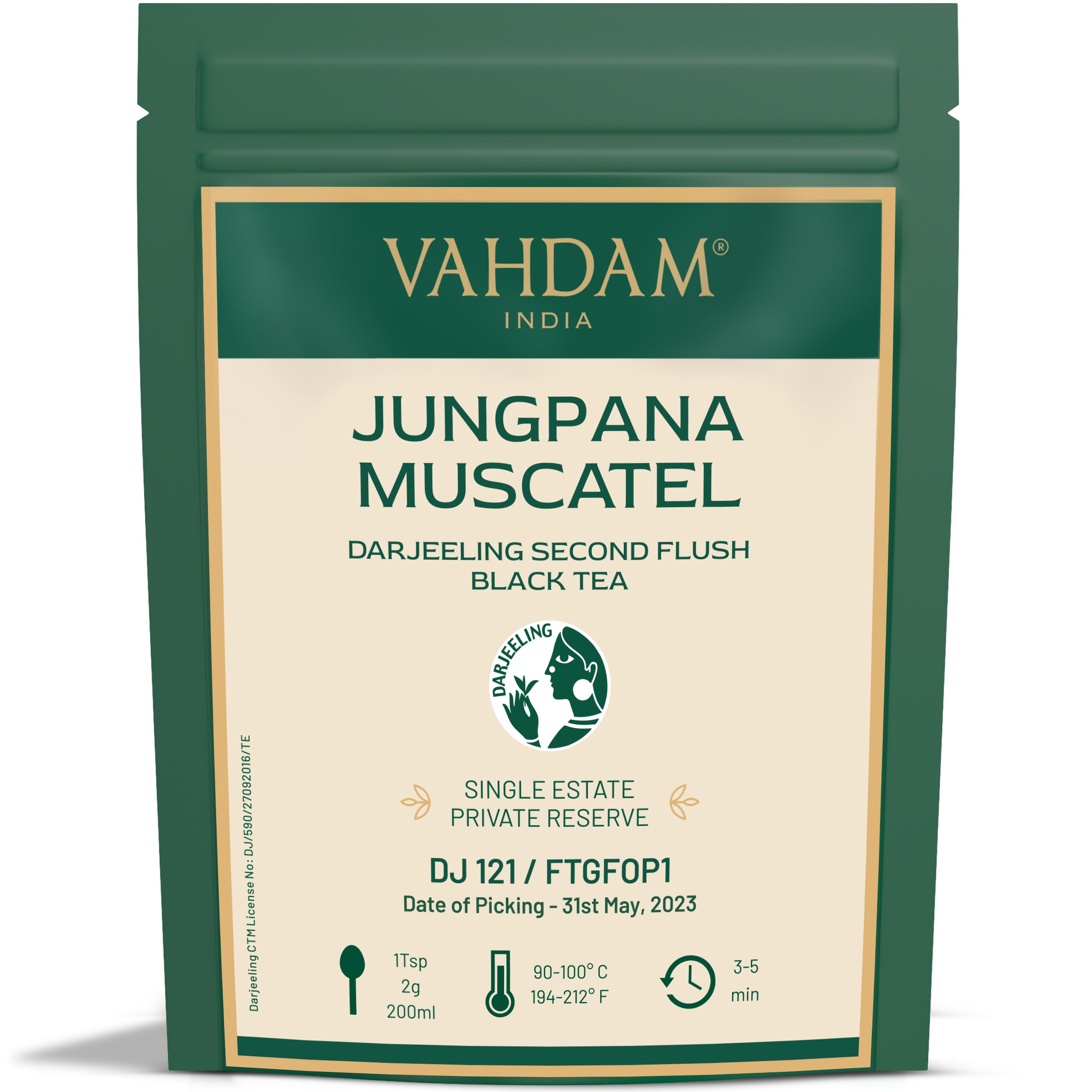 Jungpana Muscatel Darjeeling Second Flush Black Tea DJ 121/2023, Image - 5