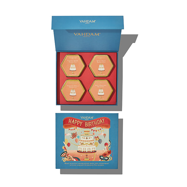 Happy Birthday, Tea Gift Set, Image - 3, 4 Teas